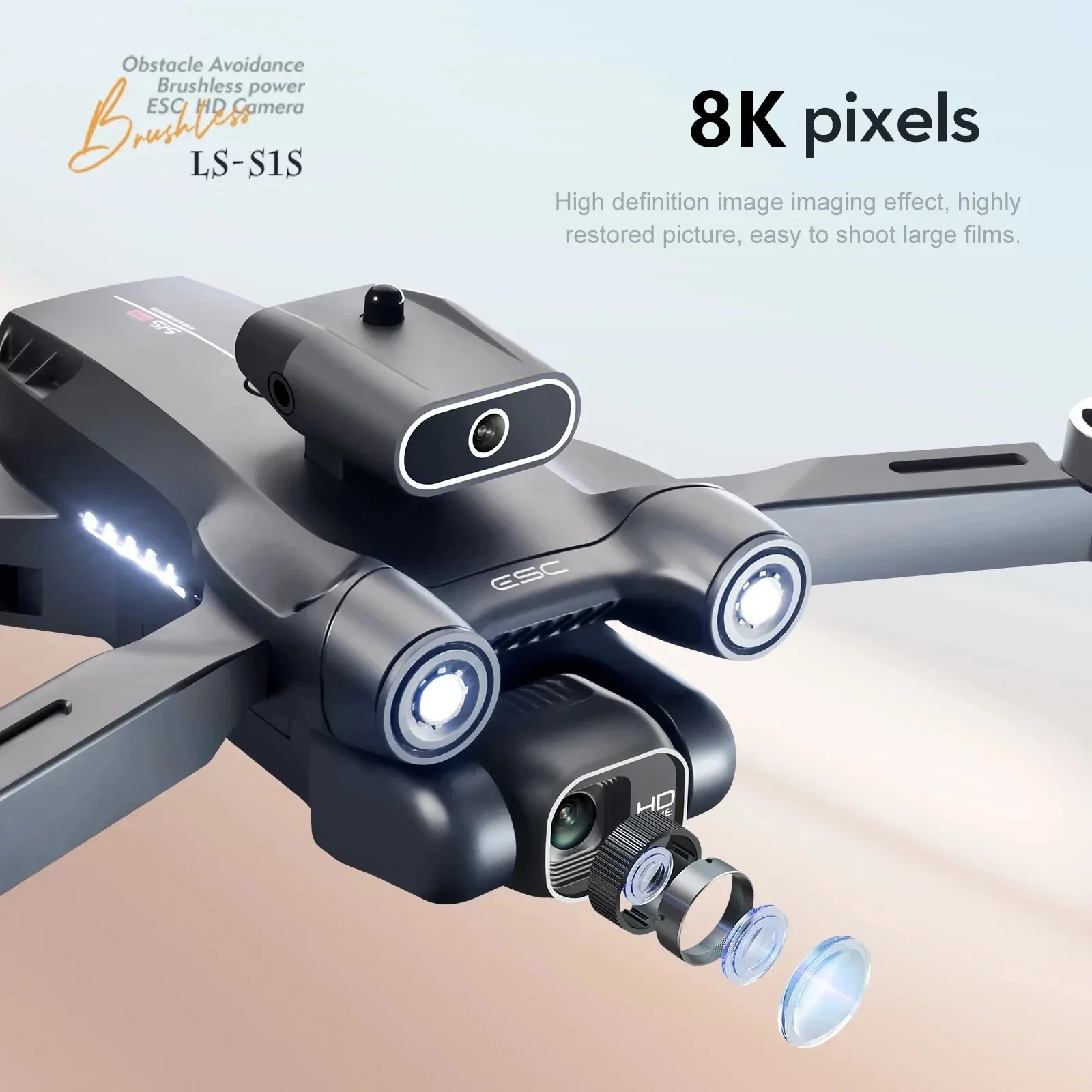 New S1S 5G GPS Drone Camera 8K - Drone Multispectral ulasan dan harga