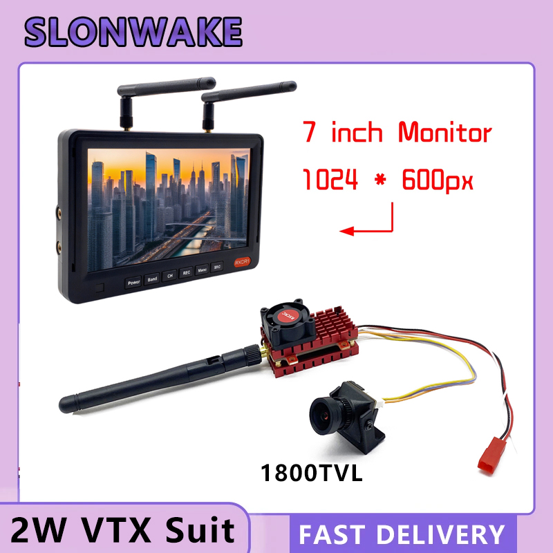 SLONWAKE 5.8G 2W VTX FPV 1800T - Drone Aerial Photography ulasan dan harga