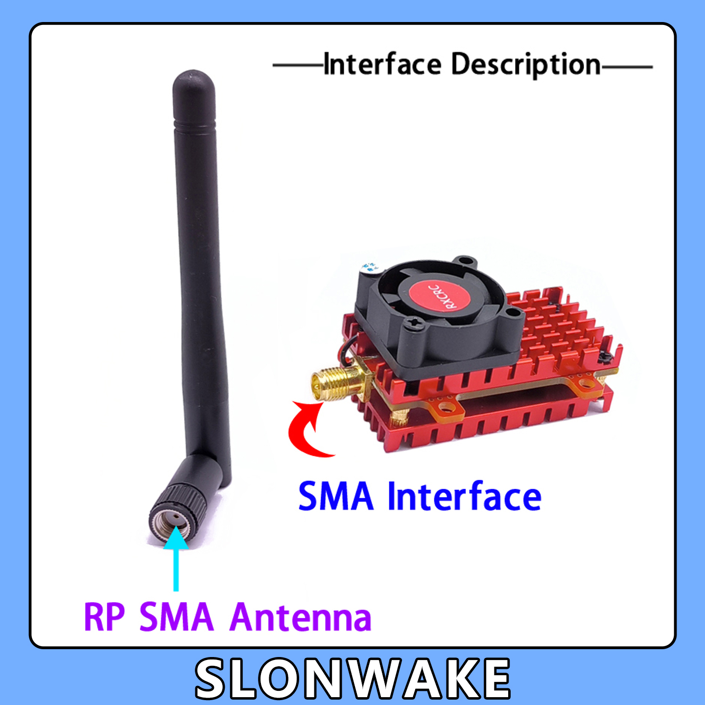 SLONWAKE 5.8G 2W VTX FPV 1800T - Drone Aerial Photography ulasan dan harga