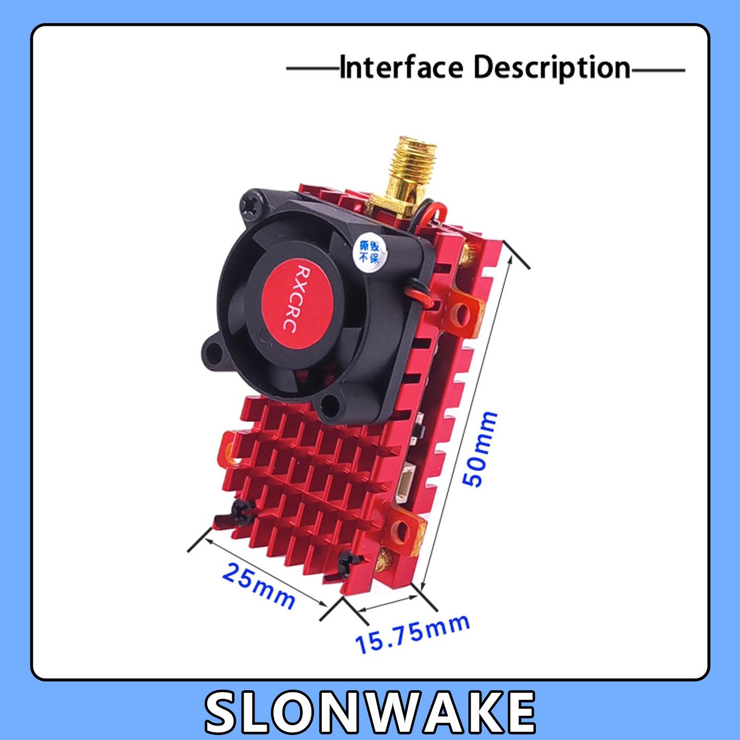 SLONWAKE 5.8G 2W VTX FPV 1800T - Drone Aerial Photography ulasan dan harga