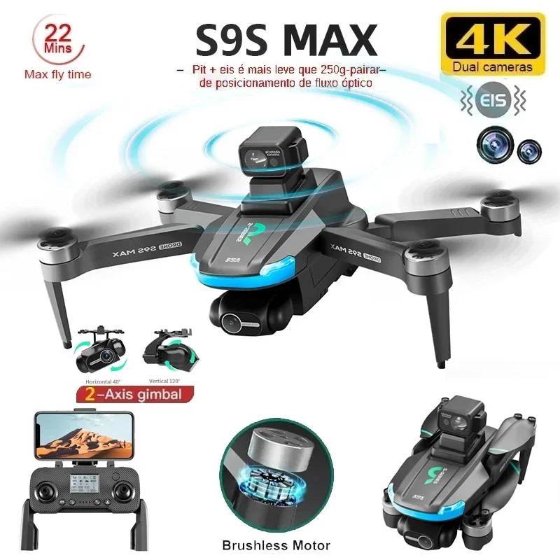 NEW S9S MAX MINI Drone 4K 2-Ax - Drone Aerial Photography ulasan dan harga