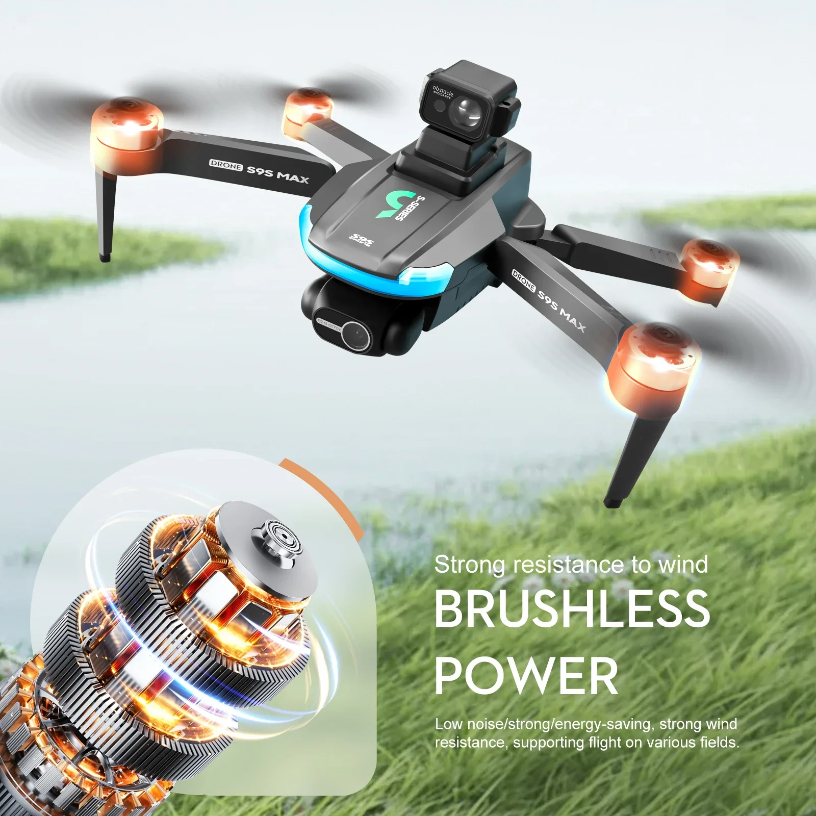 NEW S9S MAX MINI Drone 4K 2-Ax - Drone Aerial Photography ulasan dan harga