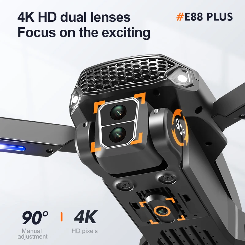 New E88 Plus Quadcopter Drone: - Drone Aerial Photography ulasan dan harga