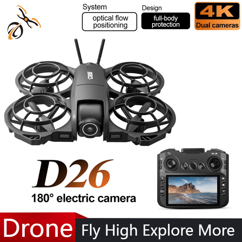 D26 Drone 4K Aerial HD 180° Ca - Drone Aerial Photography ulasan dan harga