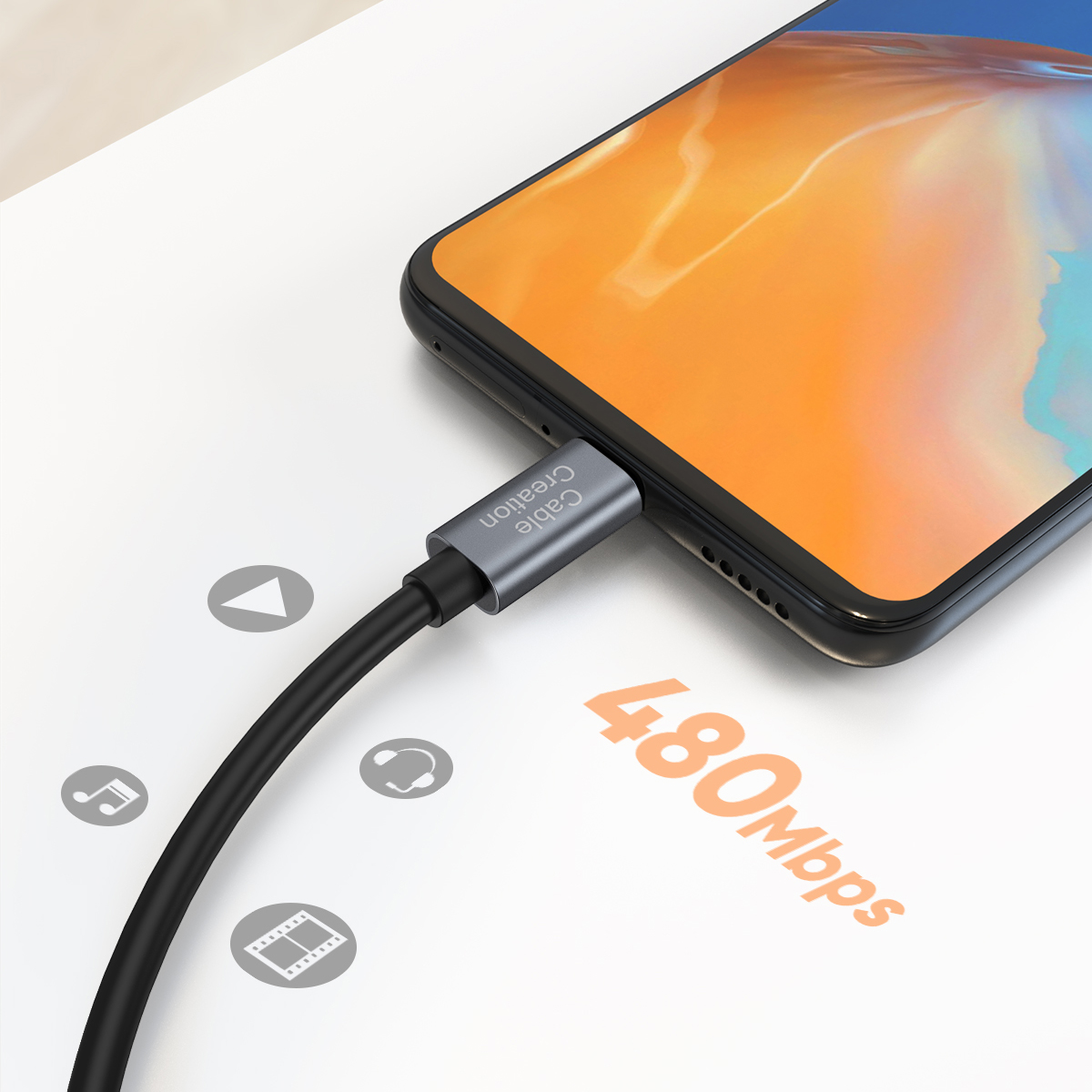 CableCreation 0.2M Short USB C - Dji Drone Mini 3 ulasan dan harga